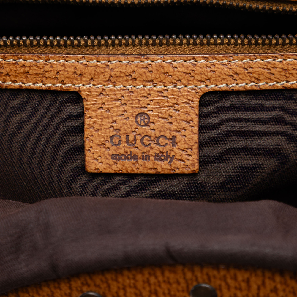 Pre-Loved Gucci GG Canvas Bamboo Studded Hobo - Picture 5 of 7